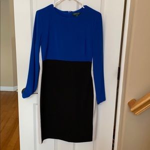 Black & Blue Lauren Dress